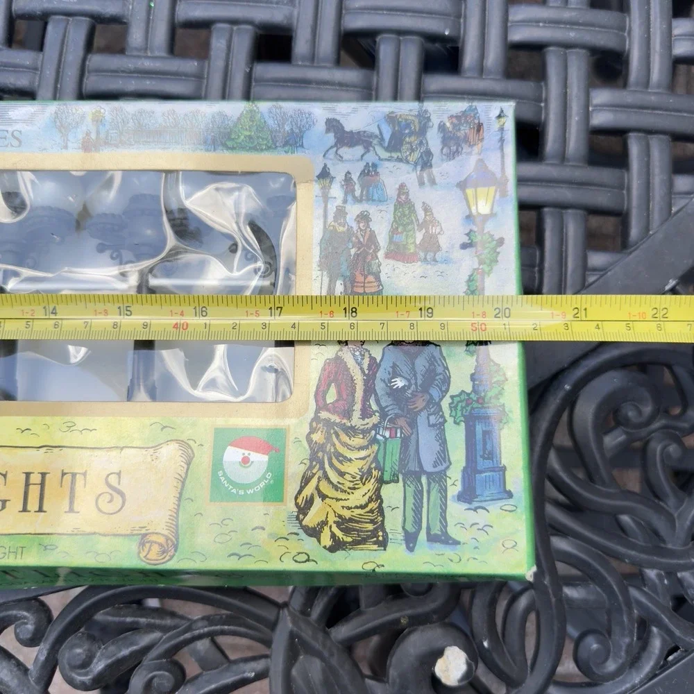Vtg 90s Kurt Adler 10 Victorian Street Lights Lamp Post Christmas Village